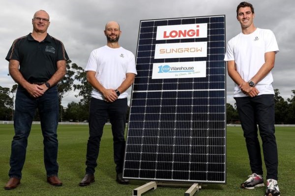 Australian cricketers launch initiative to get solar panels on clubhouse roofs