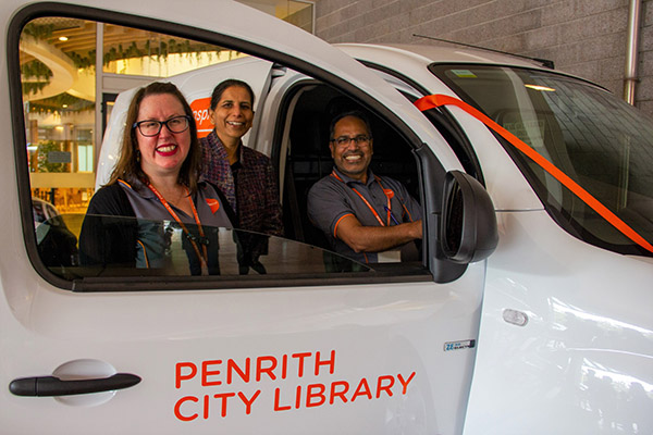 Penrith Council accelerates Library services with launch of their second electric vehicle