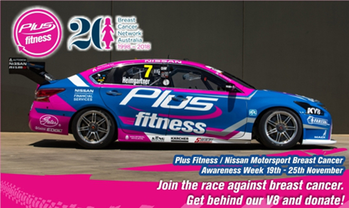 Plus Fitness and Nissan Motorsport join forces to run Breast Cancer Awareness Week 