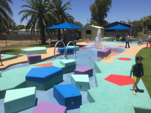 PolySoft slip-resistant surface cools aquatic playground in Roma
