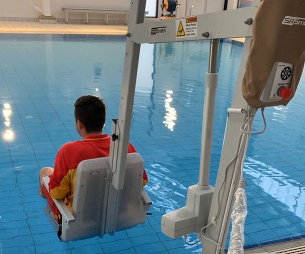 New pool chair lift installed at Port Pirie Aquatic and Leisure Centre