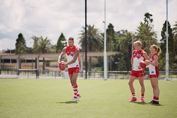 New QBE campaign leverages talent of AFL’s Swans and netball’s NSW Swifts