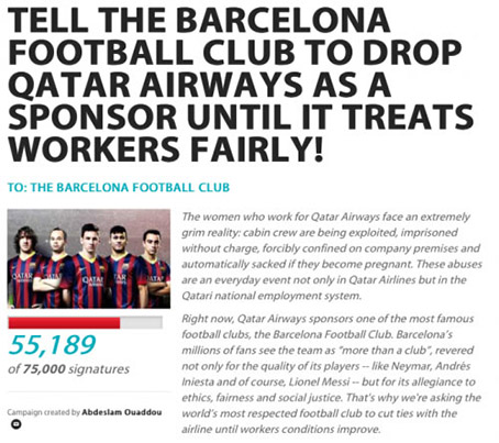 Fan opposition to Qatar World Cup and Qatar Airways sponsorships goes viral
