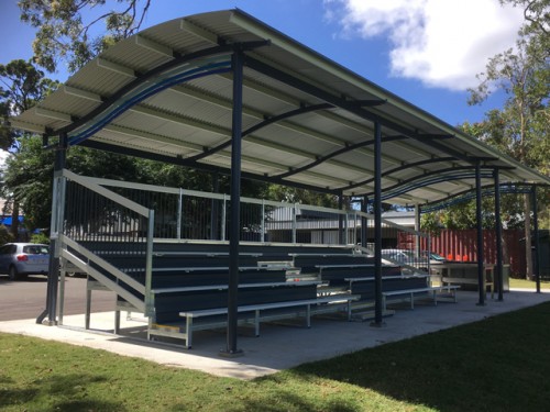 Steel Post and Rail installs grandstand facility at Queensland school
