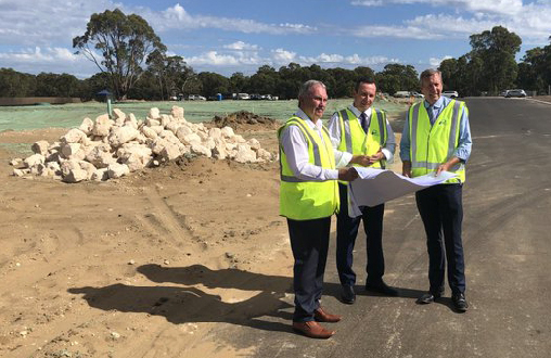 Turf playing fields being constructed at Rockingham’s Baldivis District Sporting Club
