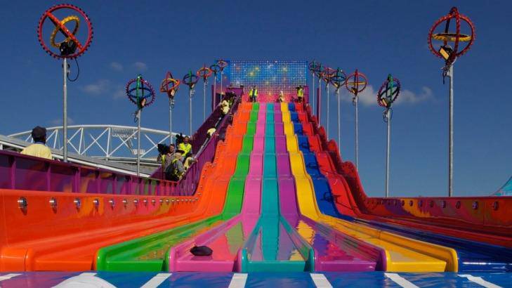 Five Sydney Royal Easter show workers hurt following after hours slide ride