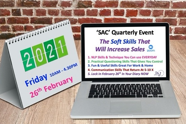 Sales Authority Club workshop to focus on the ‘Soft Skills’ that will increase sales
