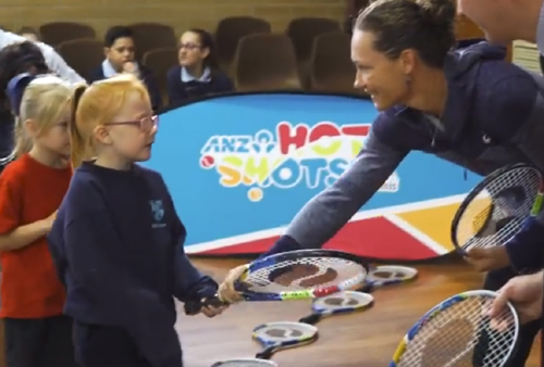 Sam Stosur launches ANZ Tennis Hot Shots Racquet Roadshow