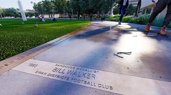 $9.7 million of works underway on new Sandover Medal Walk at Subiaco Oval