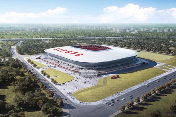 New Shanghai football stadium ready for match action