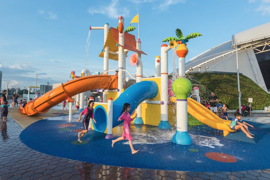 Empex splash park completed at Singapore Sports Hub