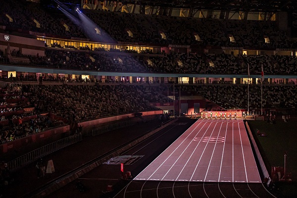 Projection mapping light show makes Olympic debut for Tokyo Games’ 100 metre finals
