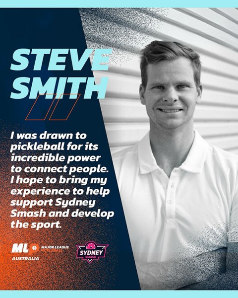 Former cricket captain Steve Smith and Voyager Tennis invest in Major League Pickleball Australia team
