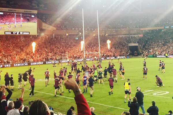 Artists question record-breaking crowd for Brisbane’s Super Rugby AU final