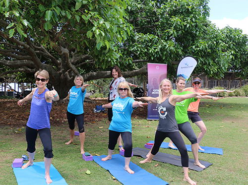 Sunshine Coast partnerships provide free and subsidised community yoga classes