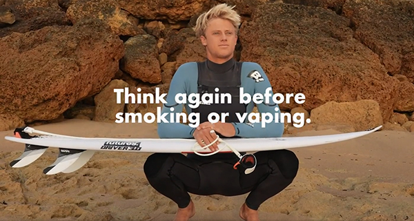 New campaign from Surfing Victoria and Quit highlights environmental and health harms of vaping