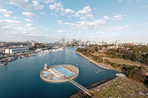 Concepts revealed for floating pools in Sydney Harbour