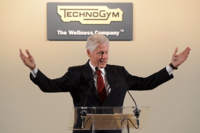 Bill Clinton opens Technogym global wellness village