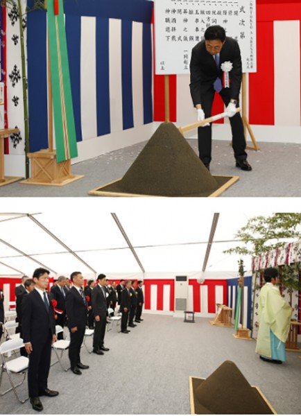 Ceremony marks the start of construction on Tokyo’s new arena