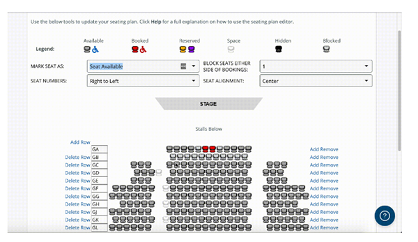 TryBooking launch socially distanced seating plan