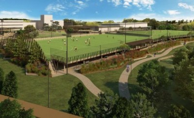 New University of Queensland SportsHub to feature sporting fields above a car park