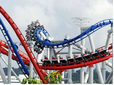 Roller-coaster shut down at Universal Studios Singapore