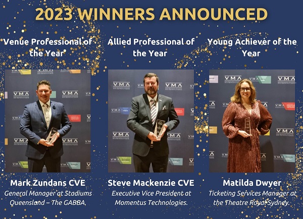 VMA announces 2023 venue industry award winners