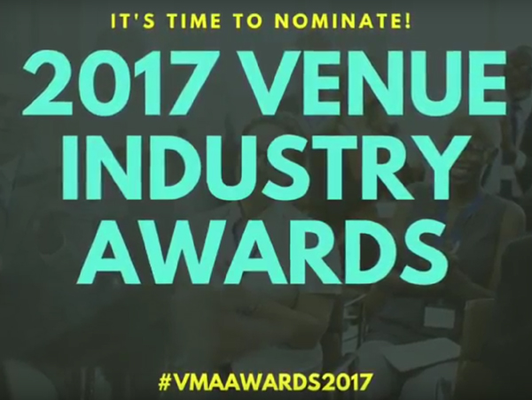 VMA opens nominations for 2017 Venue Professionals Awards
