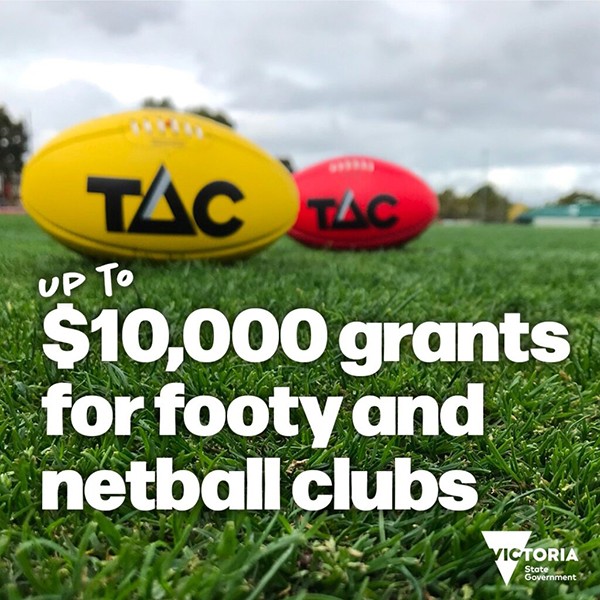 Victorian football and netball clubs rewarded for Road Safety Commitment