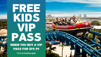 Village Roadshow Theme Parks offer for child annual passes