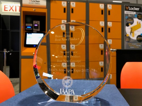 VLocker wins IAAPA Award for innovative ride locker