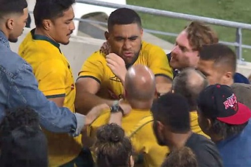 Rugby Australia to review security after fan incident after Test at Cbus Super Stadium