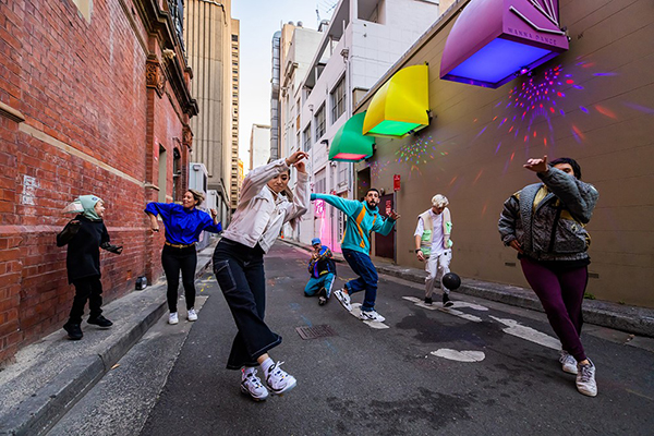 Urban laneways activated with innovative collaboration for Sydney Solstice