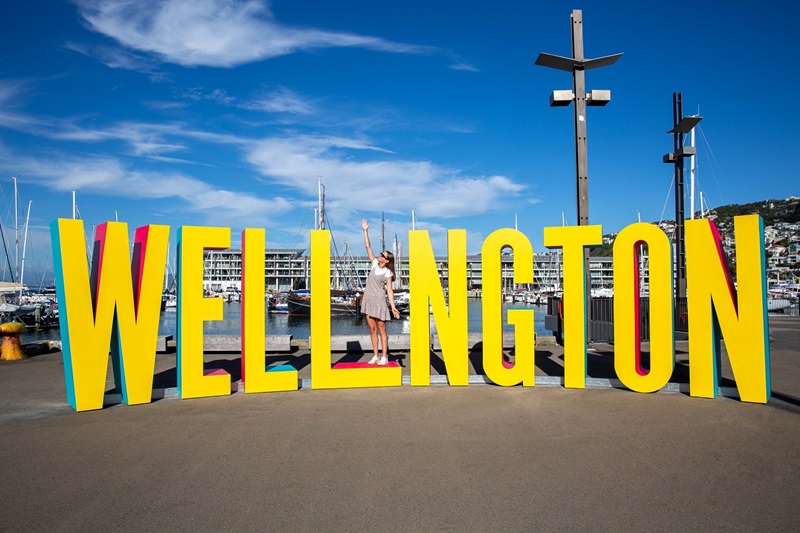 Wellington installs sculptural sign for ‘Instagram-able’ times
