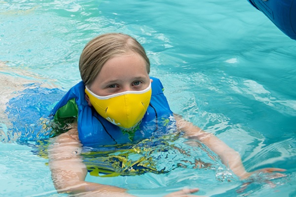 Wibit innovates with floating furniture and neoprene face mask for aquatic environments