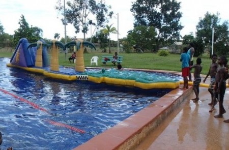 Children from Tiwi Islands participate in Royal Life Saving Swim and Survive Program