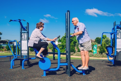 New range of outdoor fitness equipment for seniors
