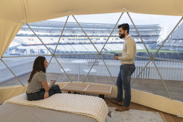 Eden Park partners with Airbnb to launch stadium glamping