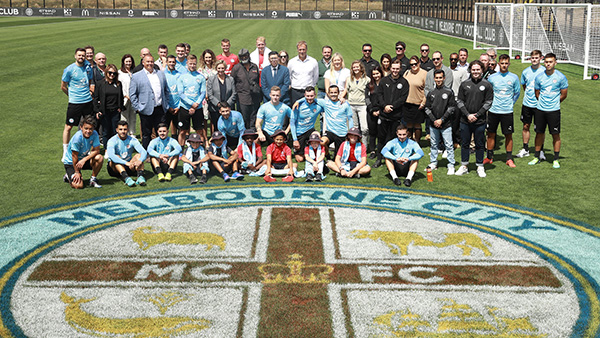 Melbourne City Football Club opens elite training pitch at Casey Fields