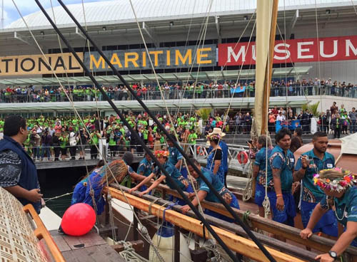 Pacific Island leaders sail into Sydney Harbour with call to protect oceans