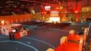 Glass digital sports floor revolutionises arena concepts