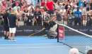 Brisbane International match interrupted by eastern brown snake on court