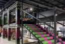 Canberra trampoline arena transform with Ninja Warrior style course