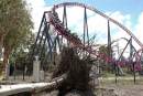 Gold coast storms prompts Boxing Day closure of Dreamworld and Movie World