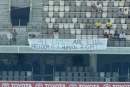 Protest banner removed during Australia vs Pakistan cricket Test at Perth’s Optus Stadium