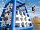 Giant aquatic inflatables keep crowds entertained over Australia’s summer